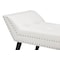 Baxton Studio Tamblin White Faux Leather Upholstered Large Ottoman Seating Bench 117-6383 - alternate 4